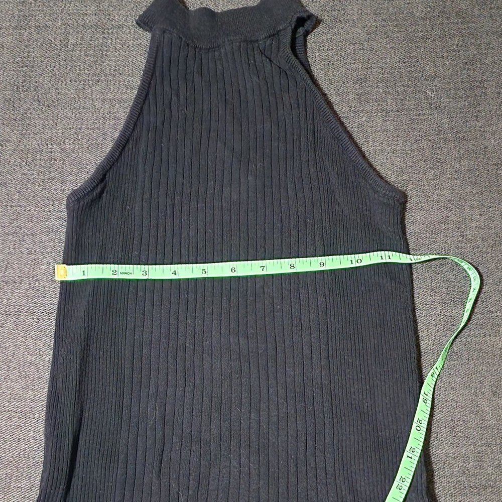 Mock turtleneck, black, knit